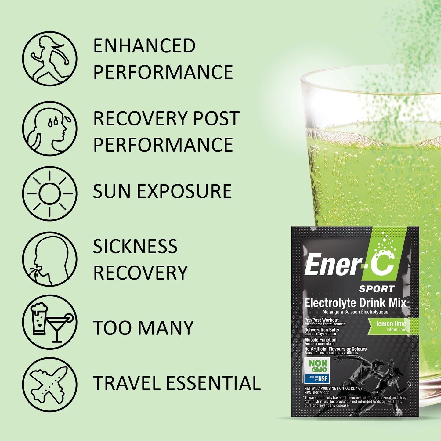 Ener-Life Ener-C Sport Lemon Lime 166 g