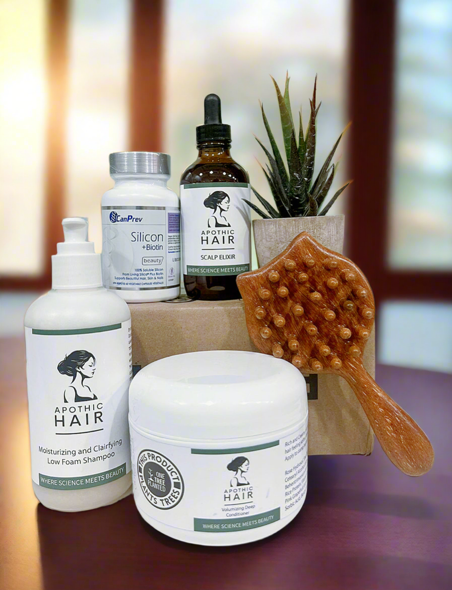Apothic Hair Combo with Free Scalp Massager Brush