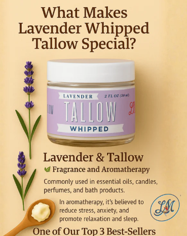 Lady May Whipped Tallow Moisturizer 9 fl.oz - Lavender