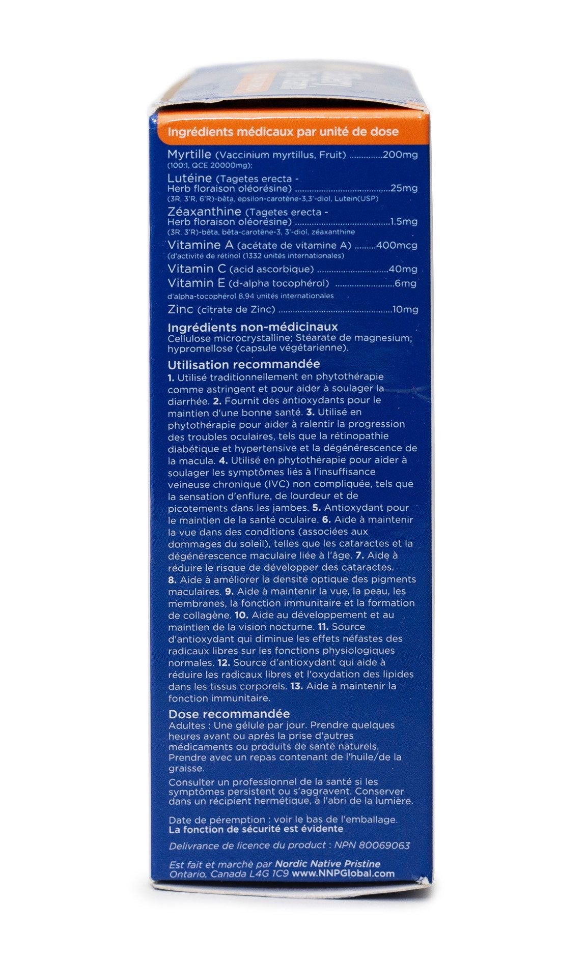Nordic Native Pristine Mega Bilberry Eye Vitamin 60 caps