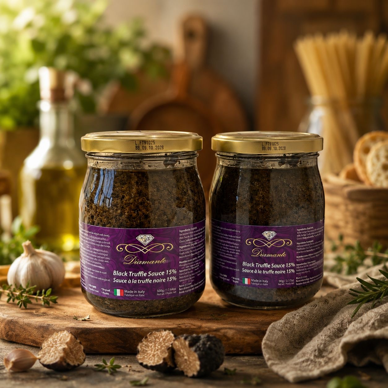 Diamante Italy black truffle sauce 15% 500g