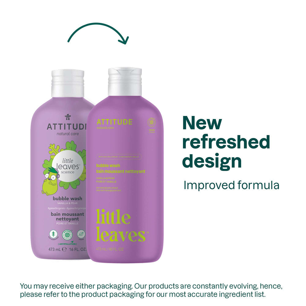 Attitude Bubble Wash Vanilla & Pear - 473ml