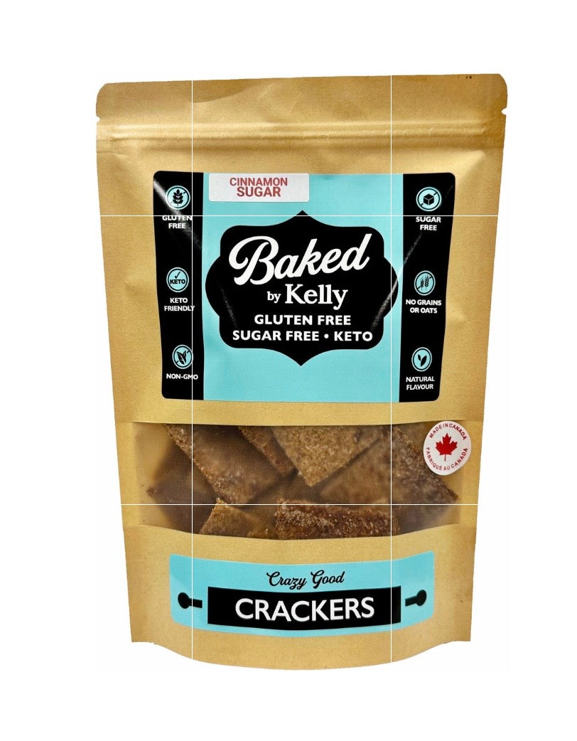 Baked by Kelly Keto Cracker 140g (Cinnamon sugar)