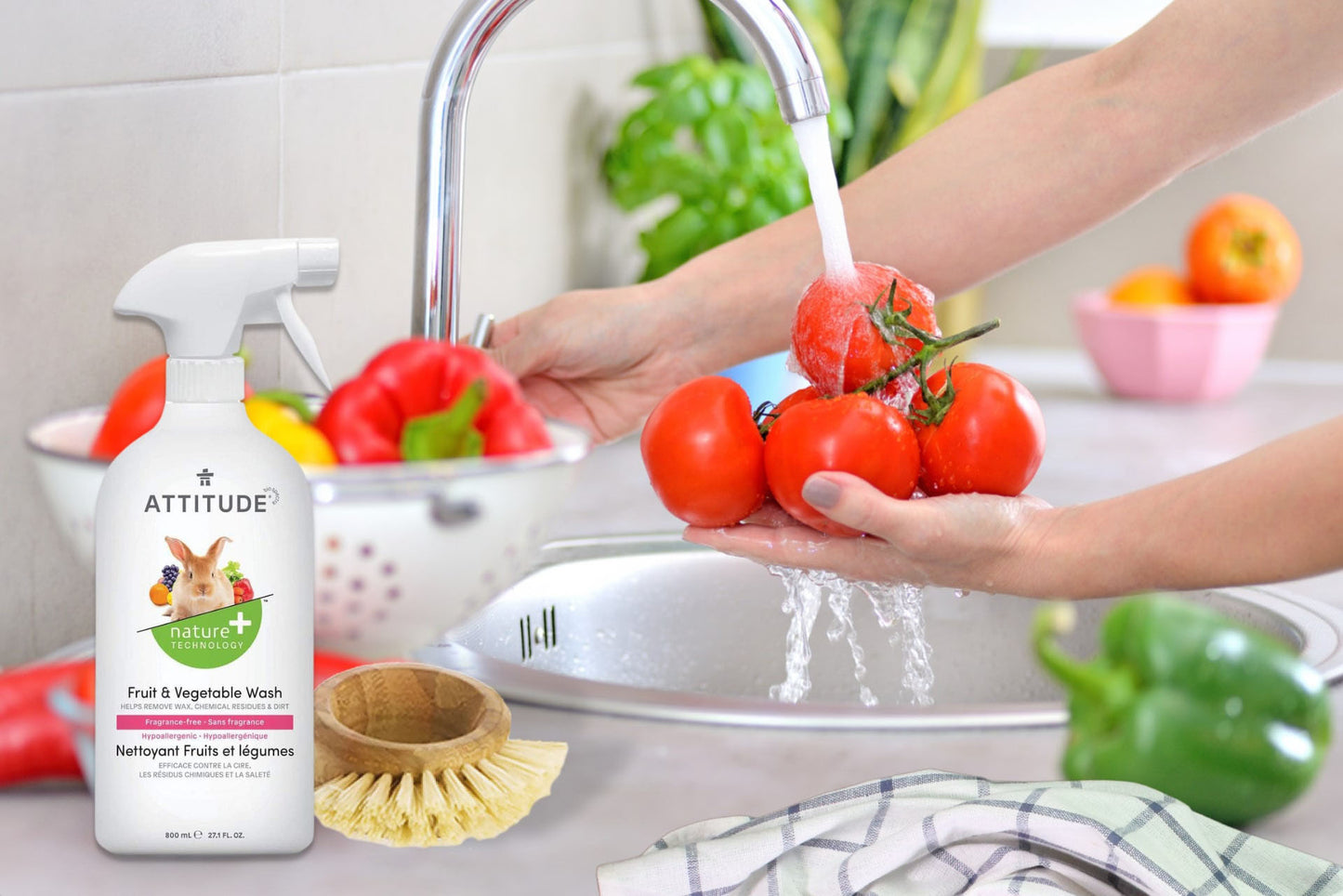 Attitude Nature+Fruit Vegetables Wash 800ml