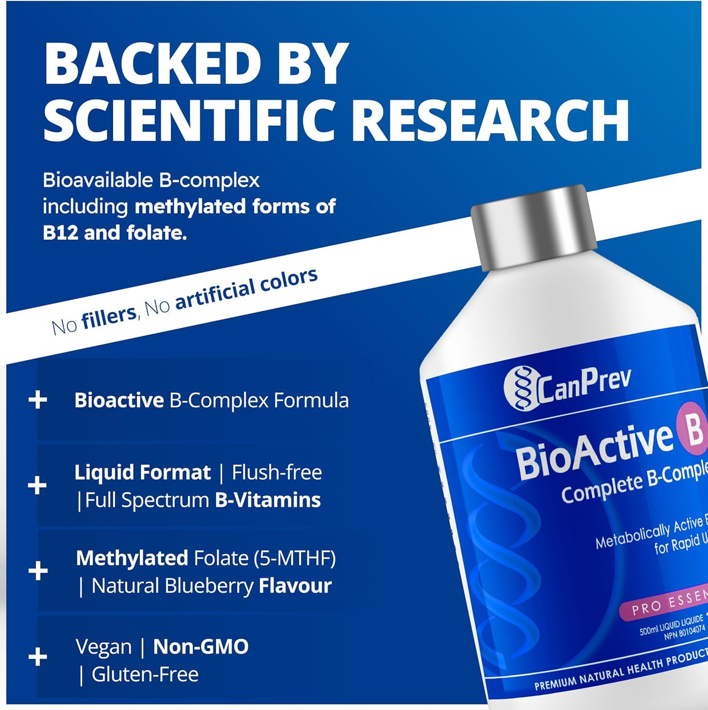 CanPrev BioActive B - juicy blueberry 500ml