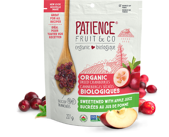 Patience Fruit & Co. Organic Dried Cranberries Sweetened with Apple Juice
227 g