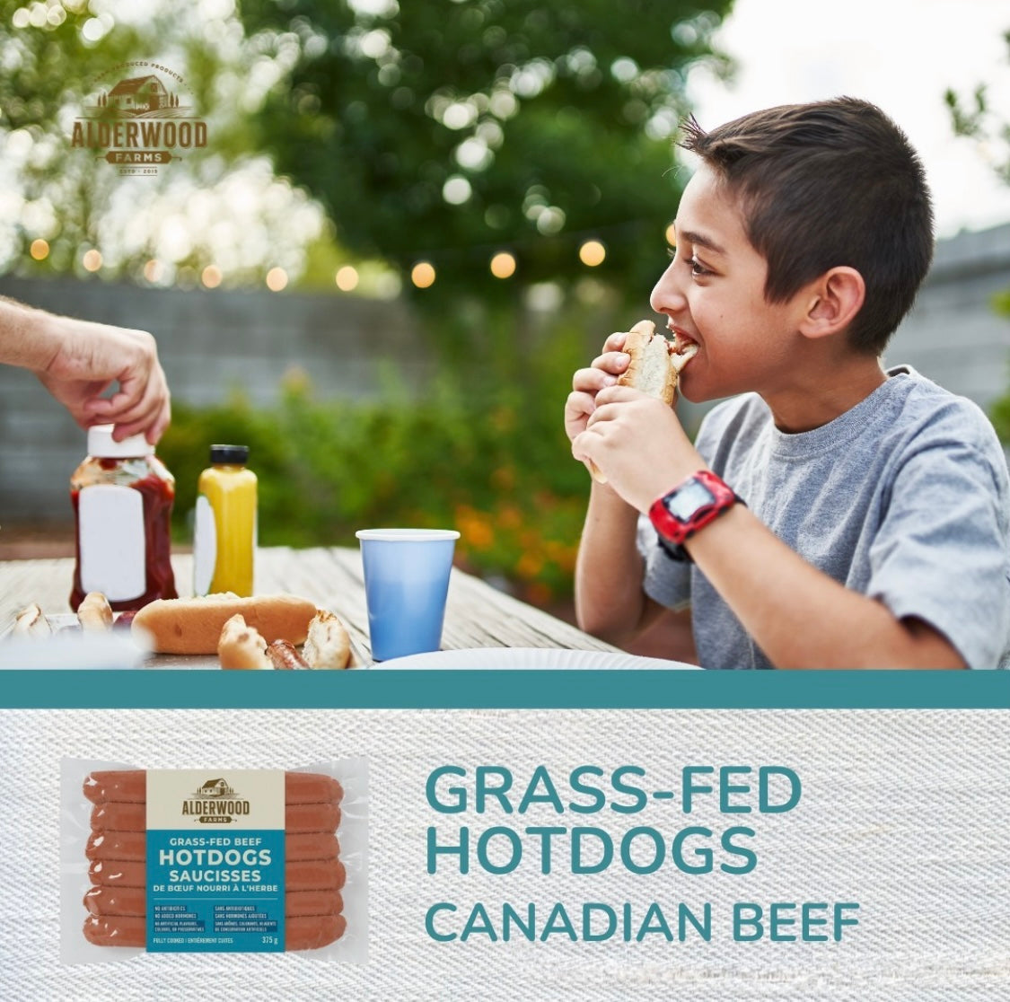 Alderwood Farms Grass Fed Beef Dogs - 375 g