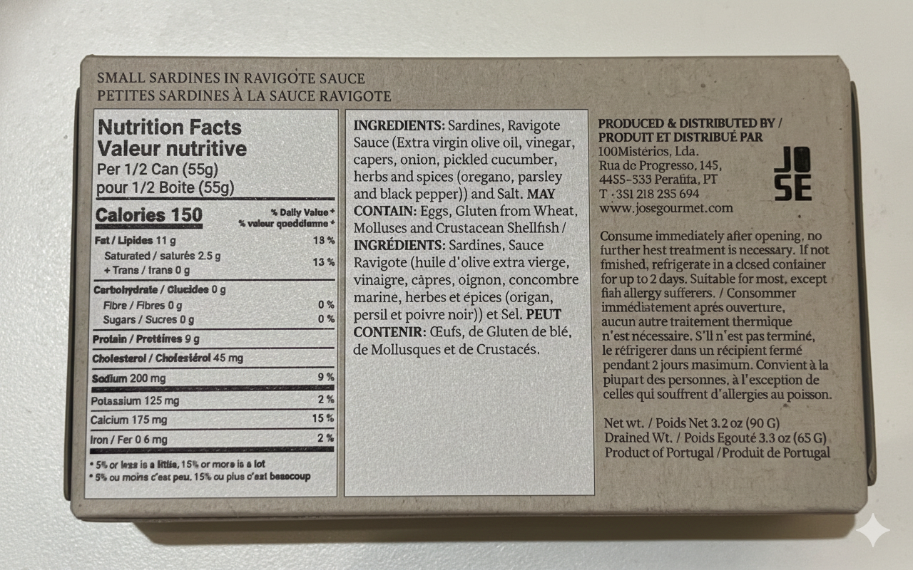 Jose Gourmet Small Sardines in Ravigote Sauce 90g