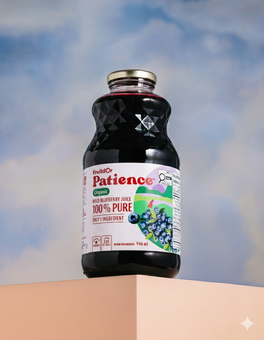 Patience Organic Blueberry Juice - 946ml