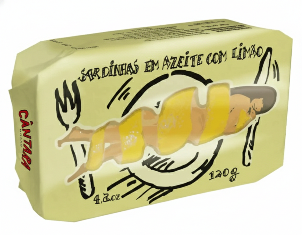Cantara Sardines in olive oil with Lemon 120g