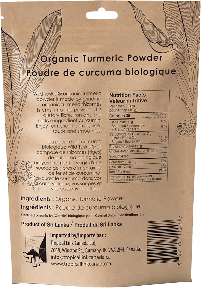 Wild Tusker Organic Turmeric Powder 227g