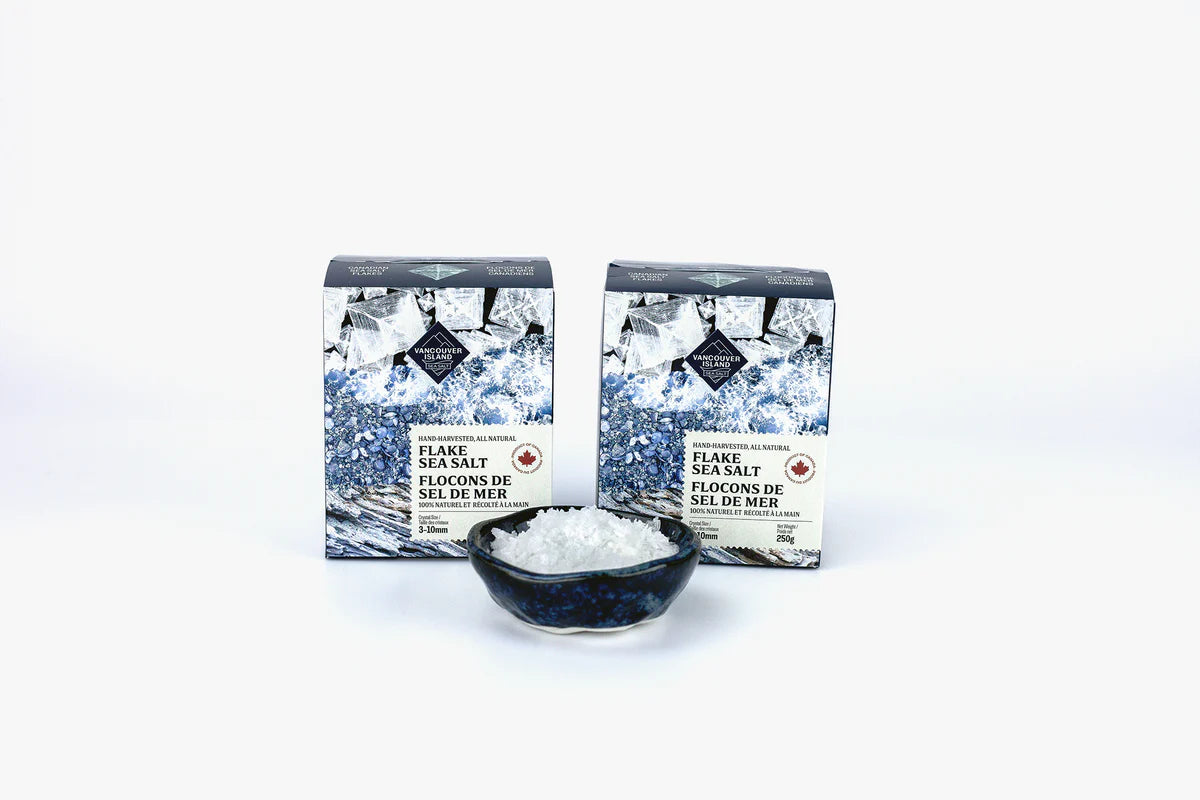 VANCOUVER ISLAND SEA SALT
FLAKE SEA SALT (250G)