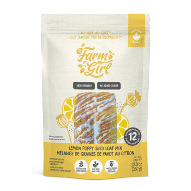 Farm Girl Lemon Poppy Seed Loaf Mix, 350g