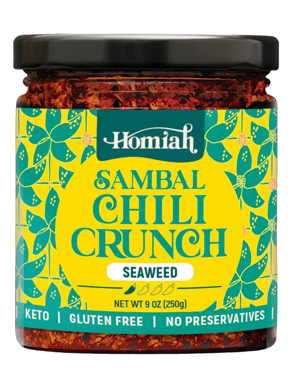 Homiah Sambal Chili Crunch Seaweed 170g