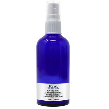 Divine Essence Blue Glass Bottle With Spray 100ml