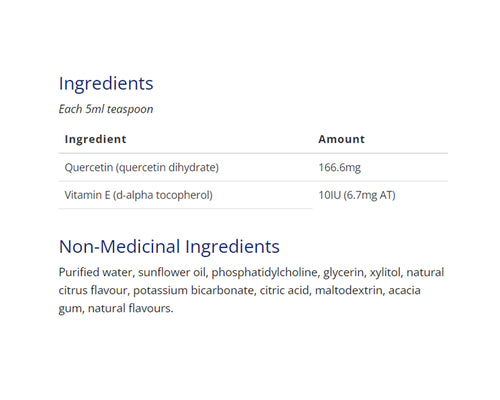 CanPrev Liposomal Quercetin Pineapple 225mL