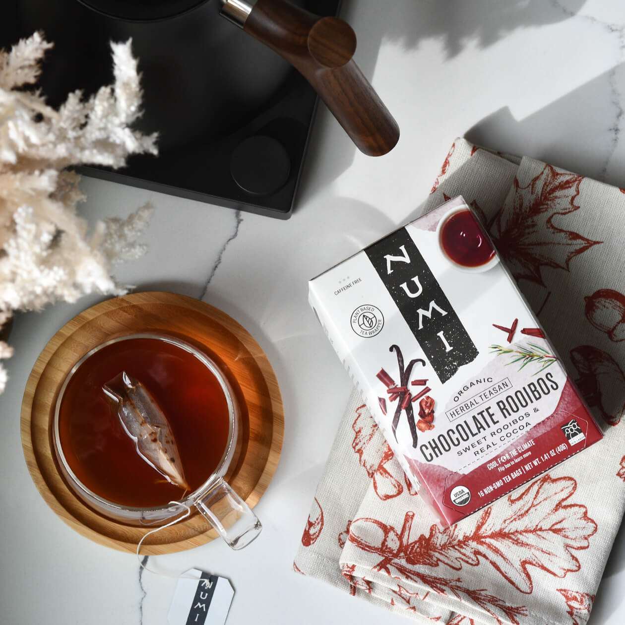 Numi Organic Chocolate Rooibos Tea 16 Count