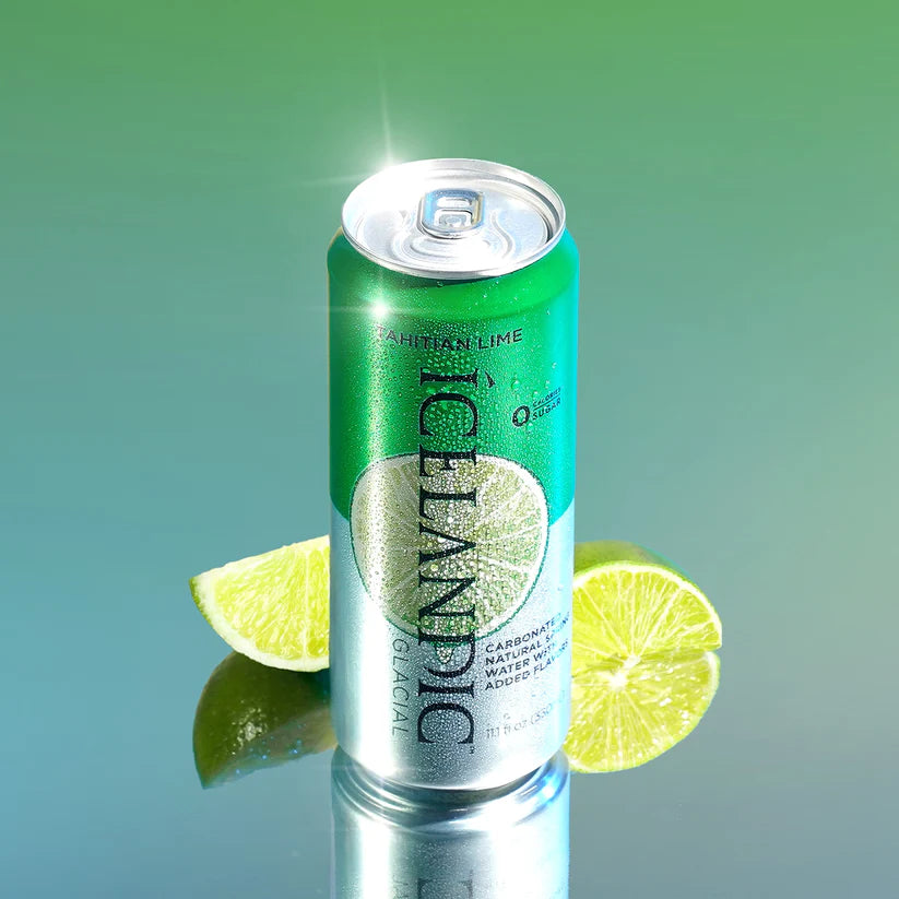 Icelandic Glacial in Aluminum Cans (Tahitian Lime) - 330mL