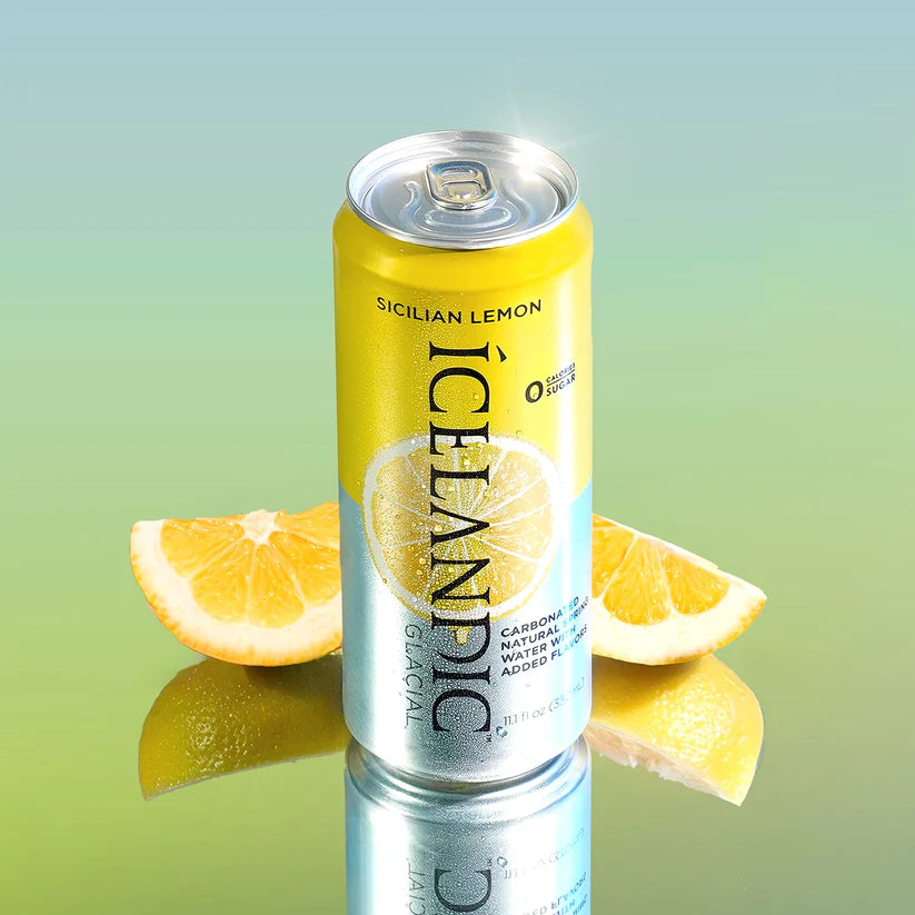 Icelandic Glacial in Aluminum Cans (Sicilian Lemon) - 330mL