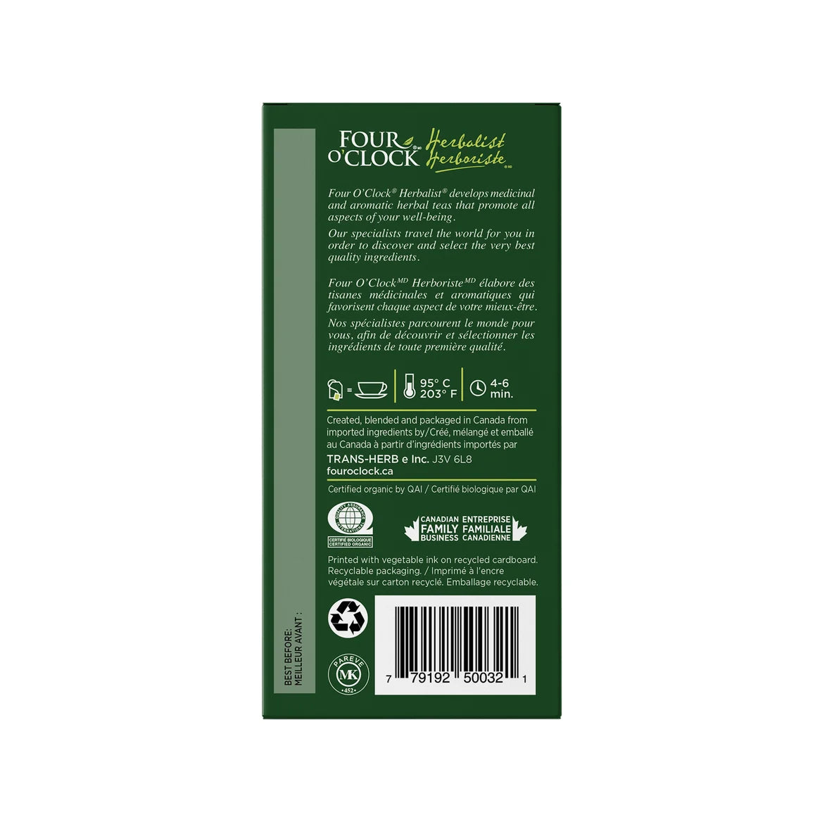 Four O'Clock - Herbal Tea, Roasted Dandelion Root, 20 bags, additional product image 3
