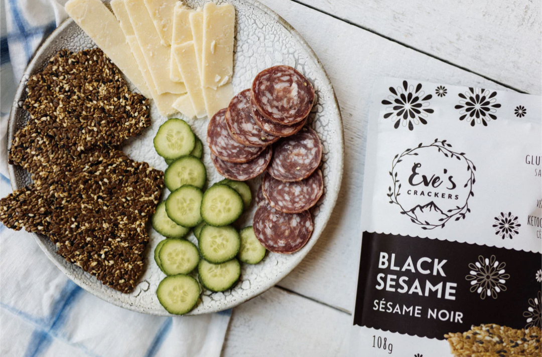 Eve’s Cracker Black Sesame Crackers