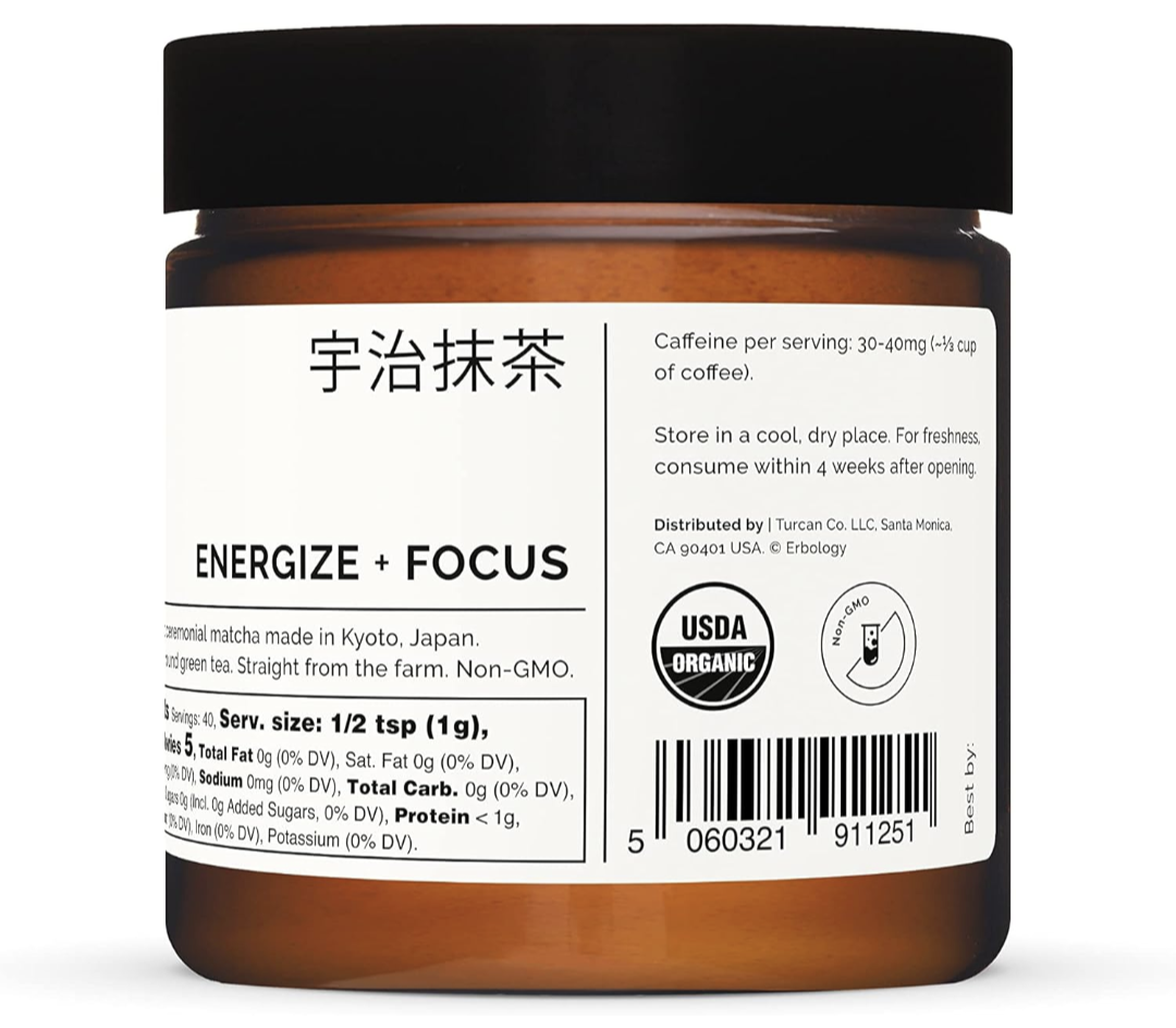 Erbology Organic Ceremonial Matcha 40g