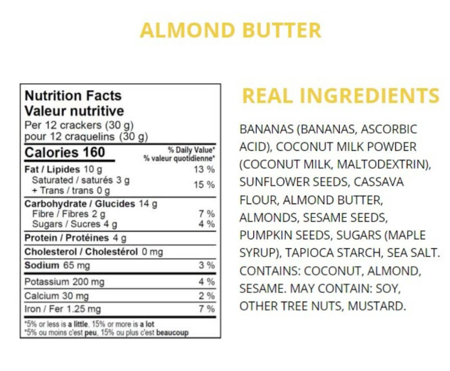 Hippie Snacks Gluten-Free Banana Bread Crisps Almond Butter, 70g