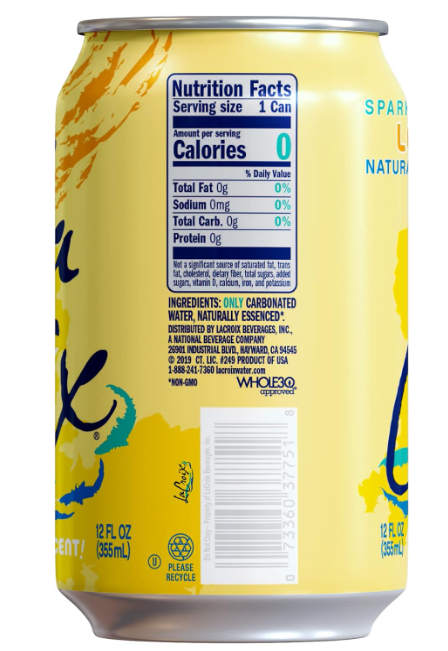 LaCroix Sparkling Water Limoncello