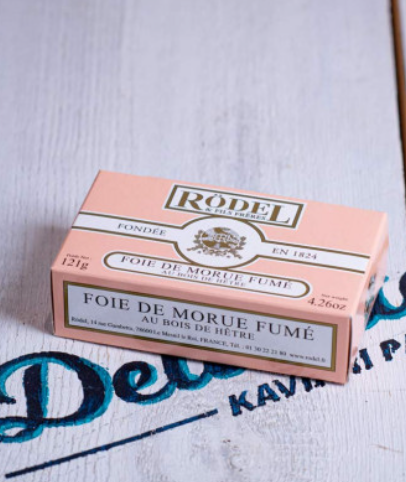 RODEL Cod liver beech wood smoked 121g