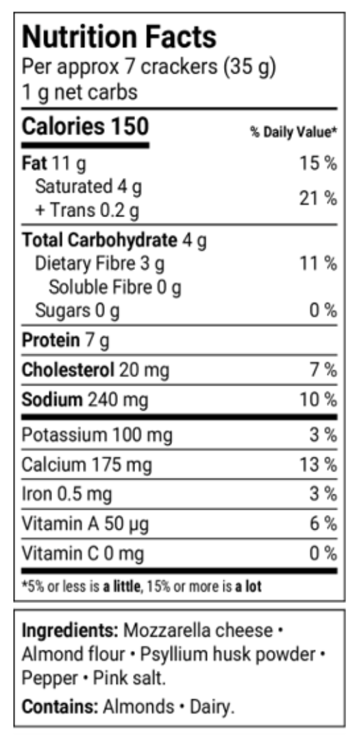 Baked by Kelly Keto Cracker 140g (Salt & Pepper), additional product image