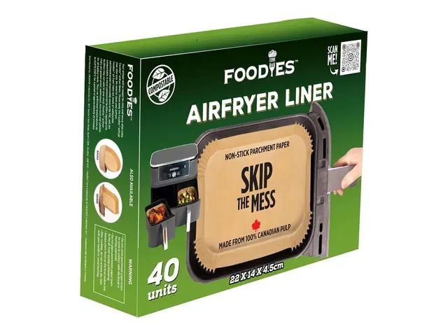Foodies Non-Stick Parchment Paper Air Fryer Liners 40 Units