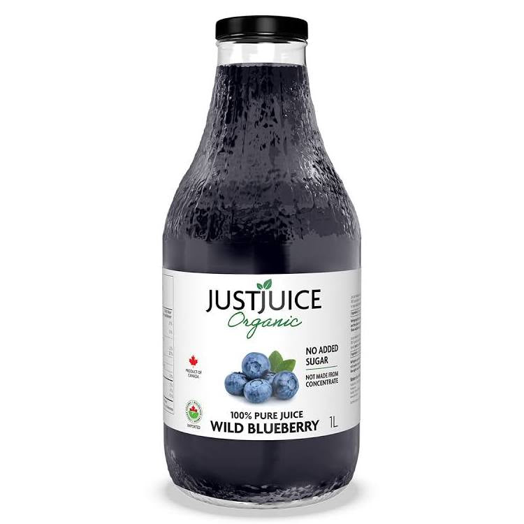 Just Juice 100% Pure Organic Wild Blueberry Juice