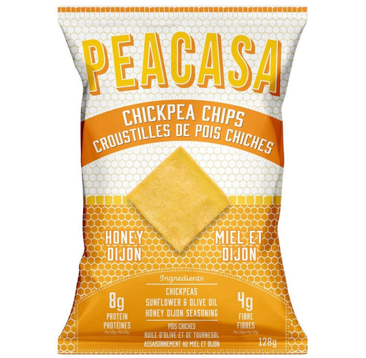 PEACASA High Protein Chickpea Chips Honey Dijon, 128g