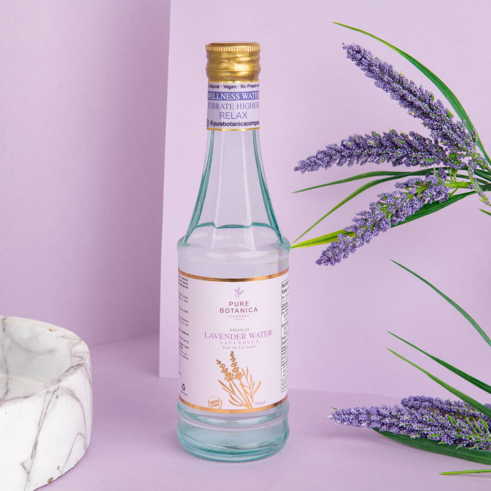 Pure Botanica Relaxant + Sleep Aid: Organic Premium Lavender Water Distillate - 300 ml