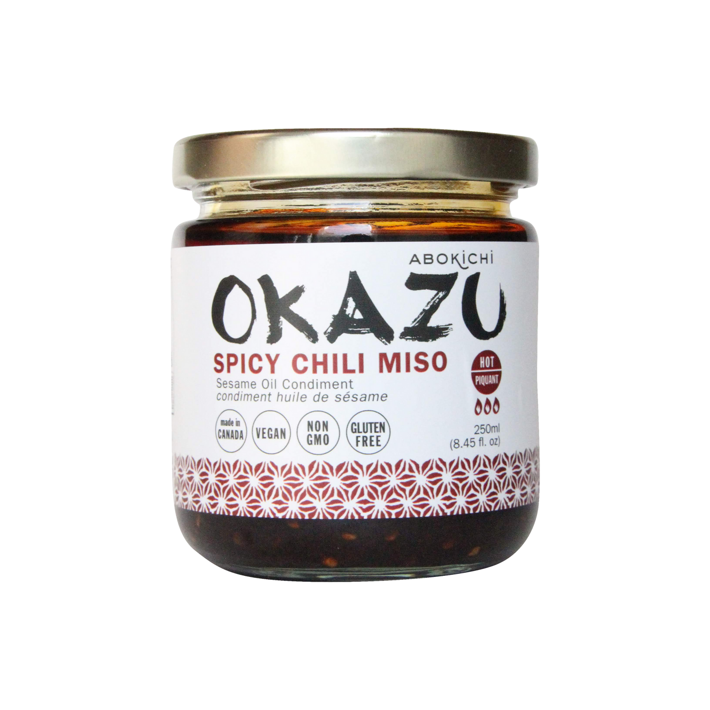 OKAZU - CHILI MISO - Japanese miso chili oil condiment (230ml/8oz)