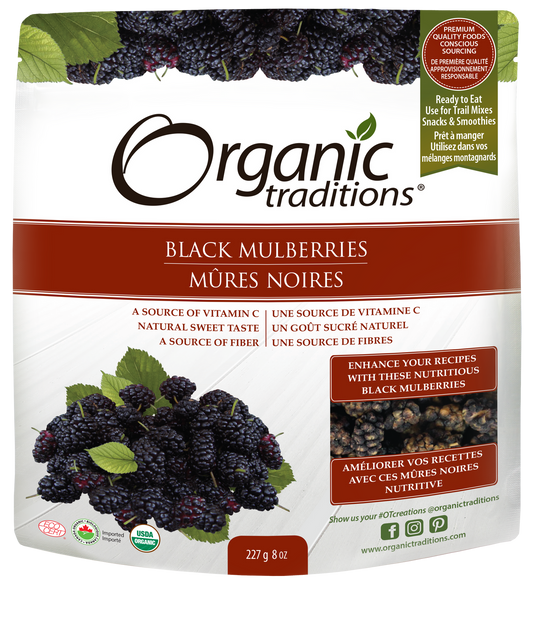 Organic Traditions Black Mulberries