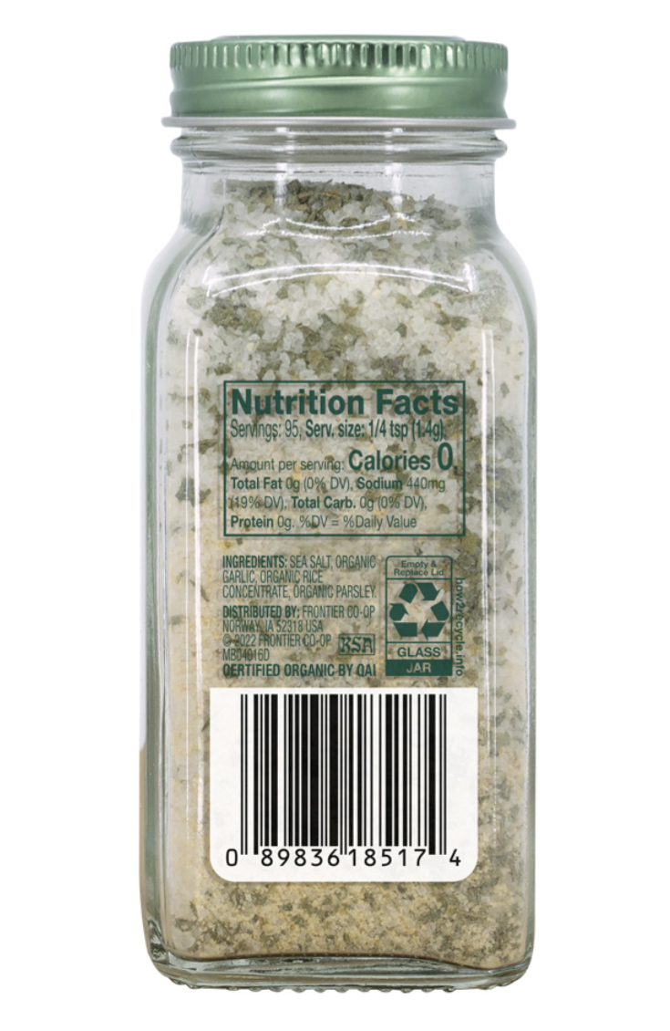 Simply Organic Garlic Salt 133g