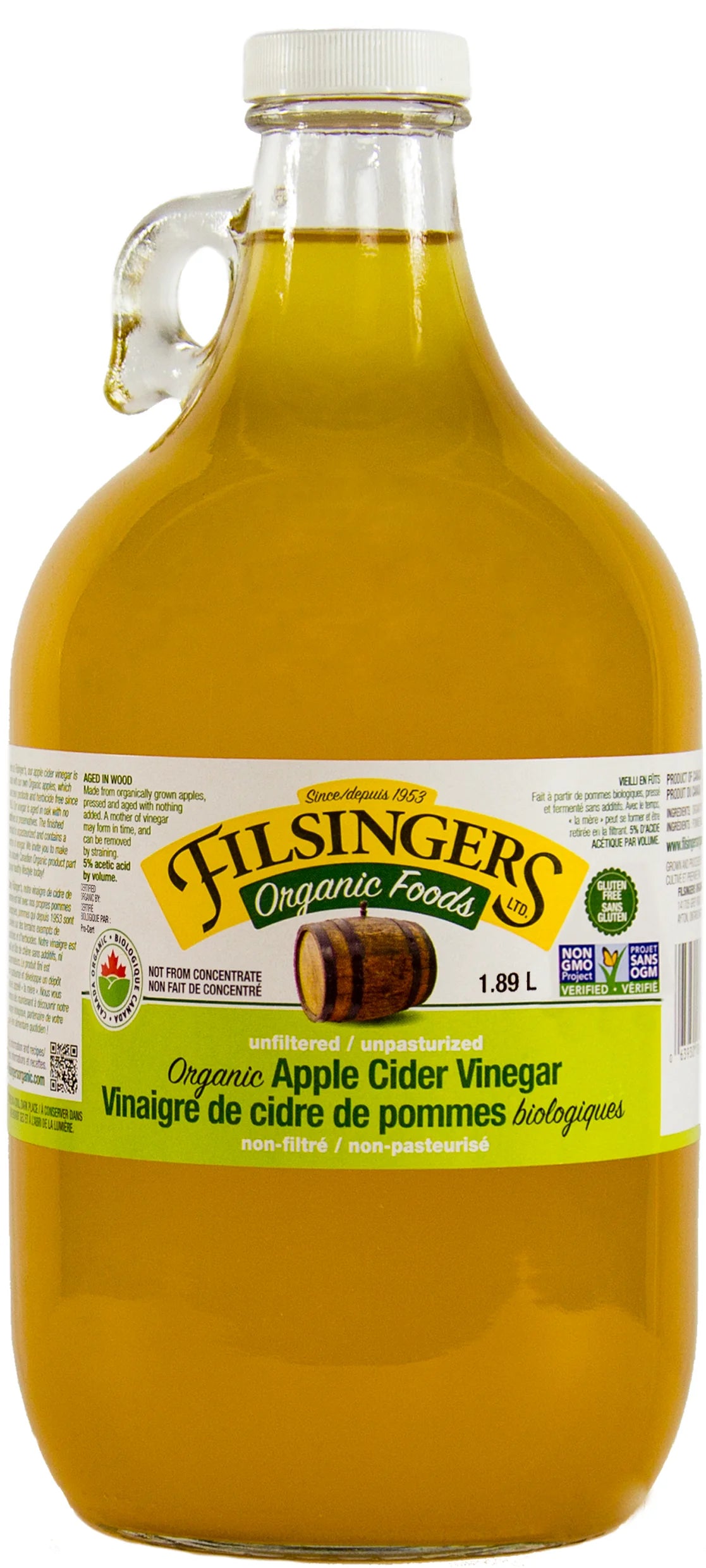 Filsinger's Organic Apple Cider Vinegar (1.89L)