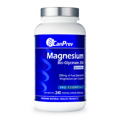 CanPrev Magnesium Bis-Glycinate 200 Gentle 240 Veggie Caps