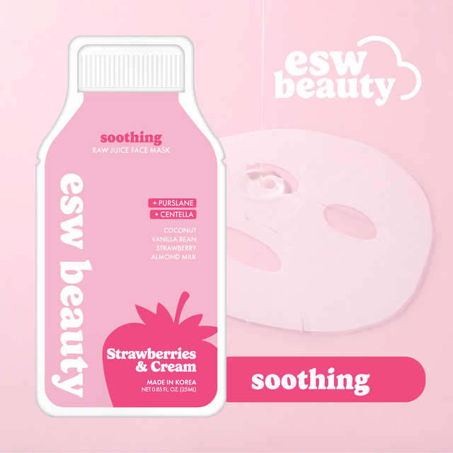 ESW beauty Strawberries & Cream Soothing Raw Juice Mask 25ml