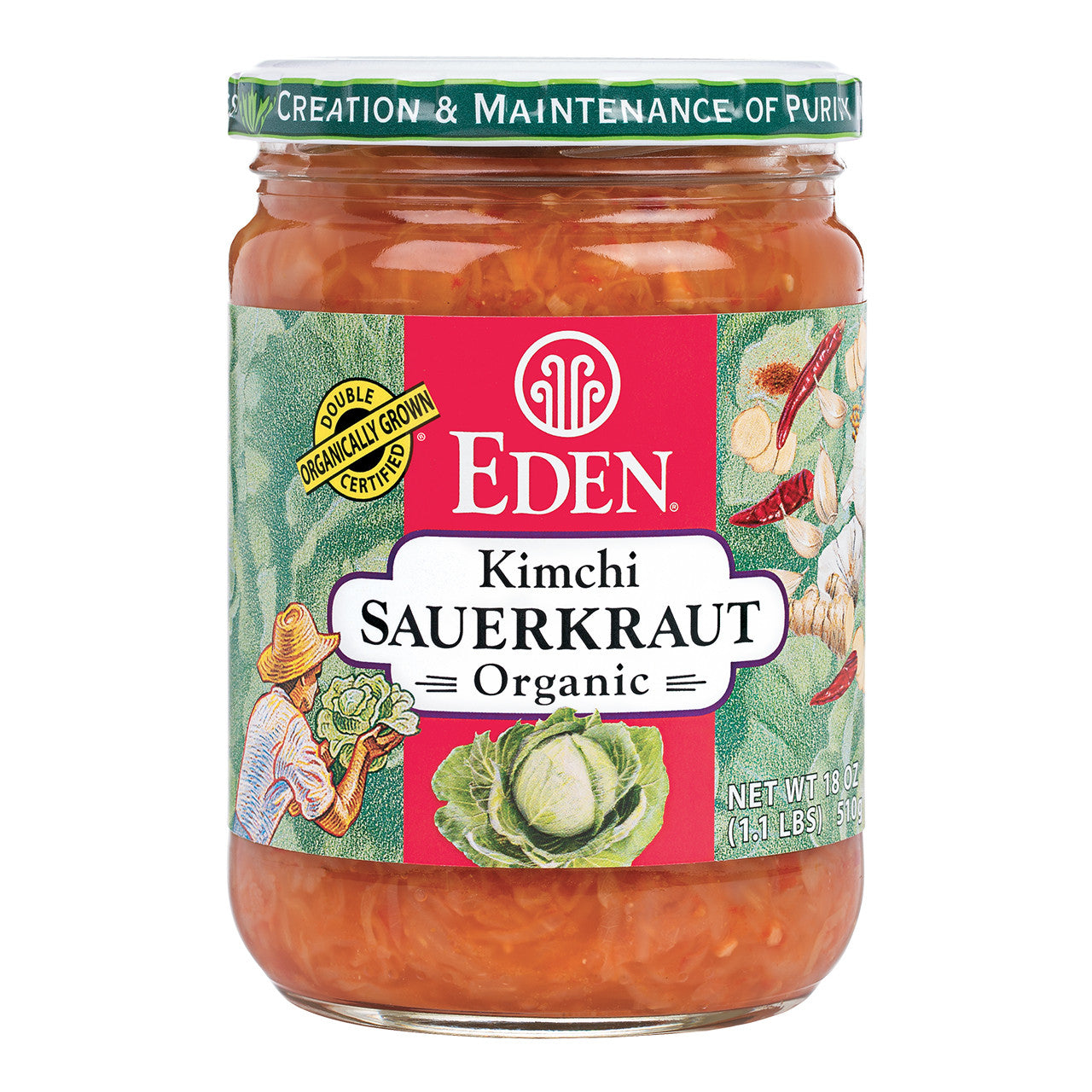 Eden Organic Sauerkraut - Kimchi 18 oz