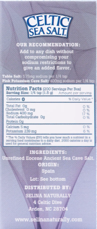 Selina Naturally Celtic Sea Salt® Pink Potassium Cave Salt 300g