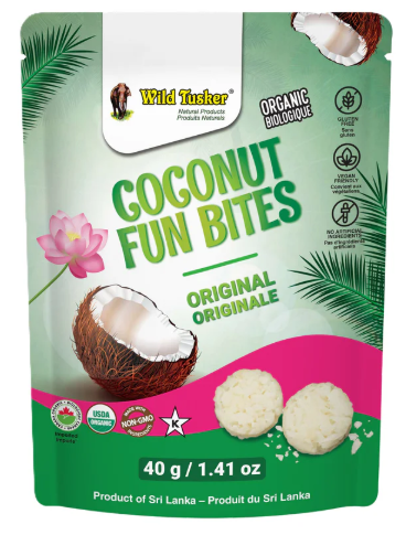 Wild Tusker Organic Coconut Fun Bites Original 40g