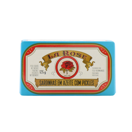 La Rose Sardines in Olive Oil with Pickles