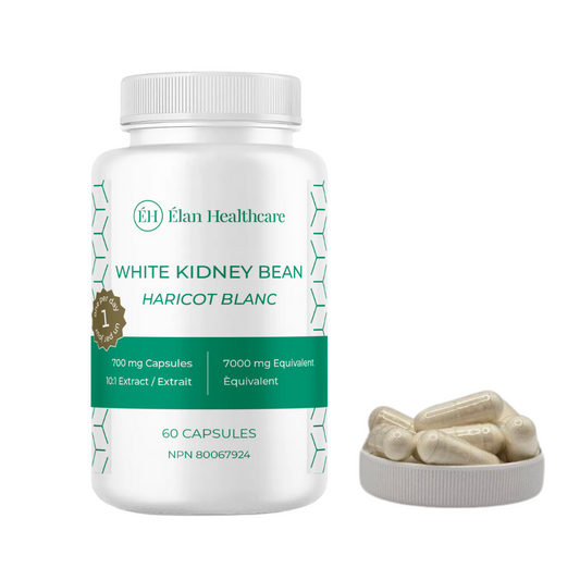 Elan Healthcare White Kidney Bean Extract - 60 Capsules (7000mg Equivalent)