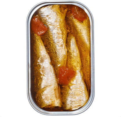 Nice Cans Wild-Caught Canned Sardines in Tomatoes and Peppers, 120 g, additional product image 2