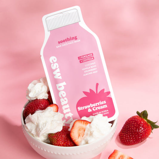 ESW beauty Strawberries & Cream Soothing Raw Juice Mask 25ml