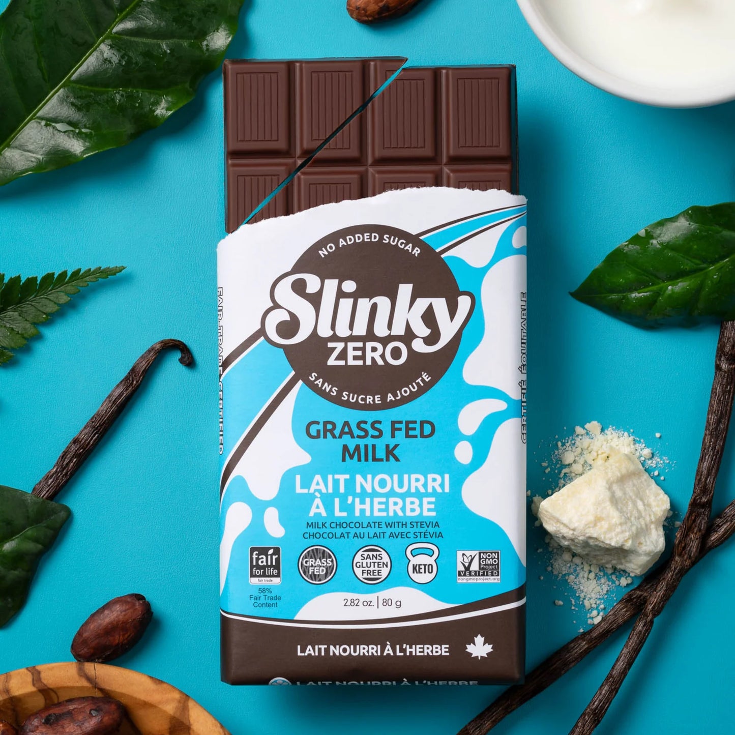 Zazubean SLINKY Swiss Milk & Hazelnut 80g