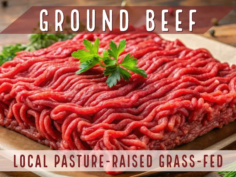 Local Pasture-raised Grass -fed Ground Beef 454G