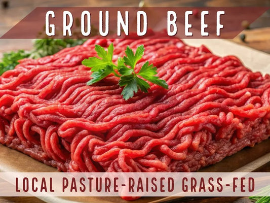 Local Pasture-raised Grass -fed Ground Beef 454G
